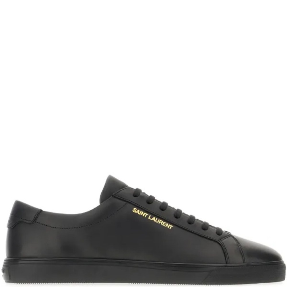 Saint Laurent Men's Black Leather Sneakers